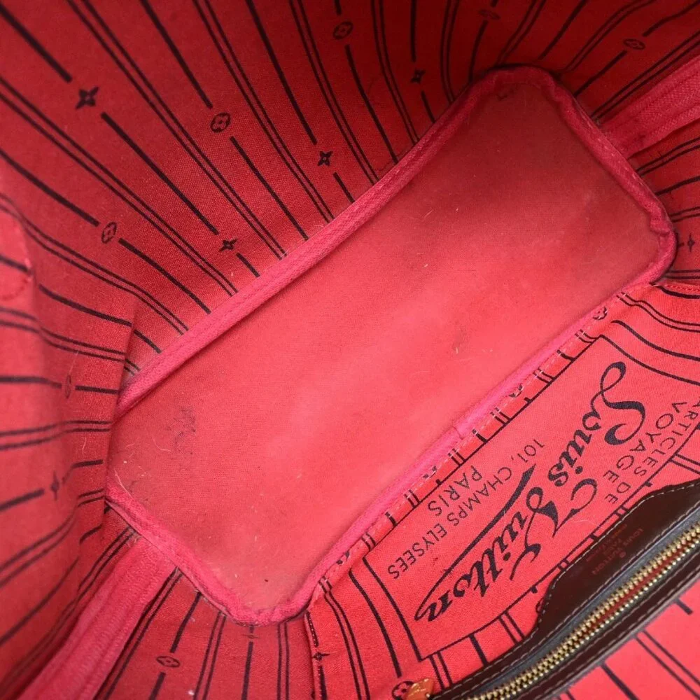 LOUIS VUITTON Neverfull PM Shoulder Tote Bag Damier Leather Brown N51109 16YH005 - Picture 11 of 16